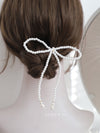 Elegant Pearl Hair Bow
