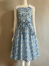 Antique Floral Frint Sleeveless Dress