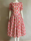 Vintage Floral Puffy Dress