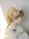 Vintage Flower Feather Bowler Hat