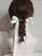 Red Rose Hair Bow Clip
