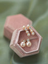 Pastel Pink Faux Pearl Earrings