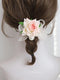 Floral Hair Tie With Pearl