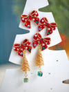 Christmas Tree Bow Earrings