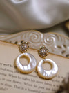 Chic Round Shell Earrings