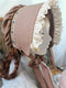 Medieval Lace Trim Bonnet Hat