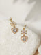 Heart CZ Diamond Earrings