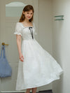 Elegant Embroidery Cotton Dress