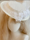 Vintage White Flower Lace Hat