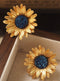 Vintage Sunflower Earrings