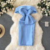 Niche Off-shoulder Ruffled Party Dress