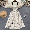 Embroidered Dress With French Neck