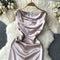 Elegant Slim Fit Satin Dress