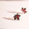 Maple Leaf CZ Diamond Earrings