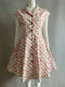 Retro Rose Cotton Dress