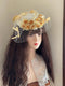 Vintage Yellow Rose Mesh Hat