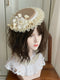 Vintage Beige Lace Lolita Hat