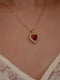 Heart Shape Crystal Rounded Necklace