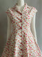 Retro Rose Cotton Dress