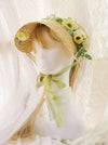 Lolita Floral Bonnet Hat