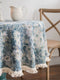 Vintage Floral Tassel Round Tablecloth