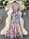 Floral Embroidery Fishtail Dress