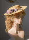 Vintage Floral Flat Hat