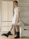 Lace Square Neck Dress