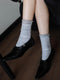 Chic Silver Thread Socks