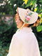 Lolita Lace Up Floral Straw Bonnet Hat