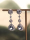 Retro CZ Diamonds Earrings