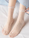 Romantic Lace Jacquard Socks
