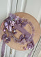 Vintage Purple Flower Flat Hat