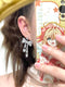 Large Butterfly CZ Diamond Earrings