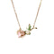 Vintage Rose Enamel Necklace