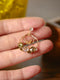 Large Circular CZ Diamond Earrings