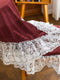 French Velvet Lace Trim Tablecloth