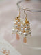 Pearl Christmas Tree Earrings