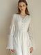 Palace V-neck White Dress