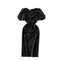 Beaded Feather-decorated Black Dress