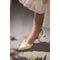 Perfect Pearl Satin Pointed Toe Shoes