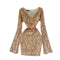 Sequin V-neck Hip-wrapping Dress