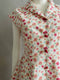 Retro Rose Cotton Dress