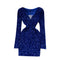 Niche Colorful Sequin V-neck Dress