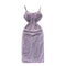 Sequin Decorated Pink Slip Dress