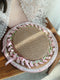 Vintage Pink Velvet Flat Hat