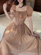 Baroque Fishbone Bustier Dress