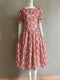 Vintage Floral Puffy Dress