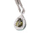 Olive Water Drop CZ Diamond Necklace