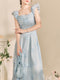 Princess Flared Sleeve Flowy Dress